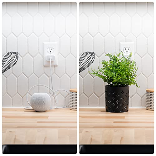 Fake Plants Smart Speaker Stand - Universal Faux Plants Indoor Smart Speaker Holder - Modern Faux Plant for Living Room Decor Google Home Holder - Apple Home Pod Mini Smart Home Speaker Pot - (Black)