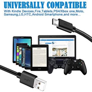 6 FT Micro USB Cable for Fire Tablet,Samsung,HTC,LG,Sony,Motorola Phone,TV Stick Mini Quick Speaker,PS4 Charging Cord X-box One Controller,Galaxy S7 Tab A Moto.Fast Android Charger for Kindle eReaders