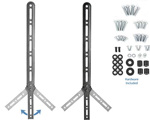 VIVO Universal Sound Bar Steel Bracket Speaker Mount Above or Below Wall Mounted TV, Fits Behind 23 to 65 inches Screens, 33 lbs. Capacity, Mount-SPSB2