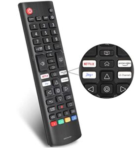 gvirtue universal remote control replacement for lg-tv-remote all lg led oled lcd webos 4k 8k uhd hdtv hdr smart tv with prime video, disney plus, netflix, lg channels button