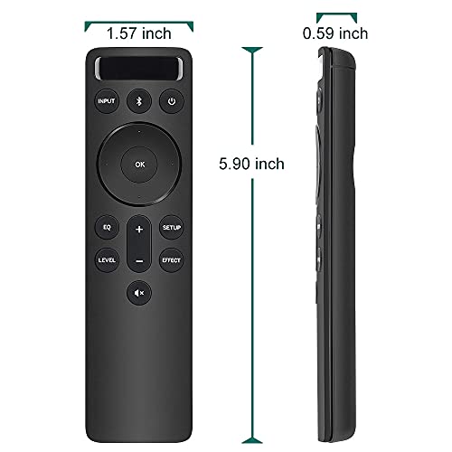 Semote Bluetooth Backlit Display Remote Controller fit for Vizio 2.1 5.1 Home Theater Sound Bar and Vizio Channel Soundbar System, for Vizio M V P Series Home Audio Sound System