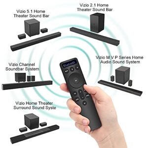 Semote Bluetooth Backlit Display Remote Controller fit for Vizio 2.1 5.1 Home Theater Sound Bar and Vizio Channel Soundbar System, for Vizio M V P Series Home Audio Sound System