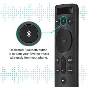 Semote Bluetooth Backlit Display Remote Controller fit for Vizio 2.1 5.1 Home Theater Sound Bar and Vizio Channel Soundbar System, for Vizio M V P Series Home Audio Sound System