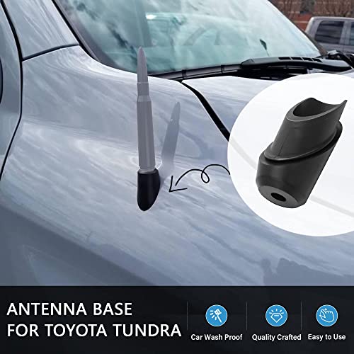 Anina Antenna Base for Toyota Tundra 2014 2015 2016 2017 2018 2019 2020 86392-0C030 Antenna Ornament Grommet Rubber Mount Car Radio Antenna Bezel