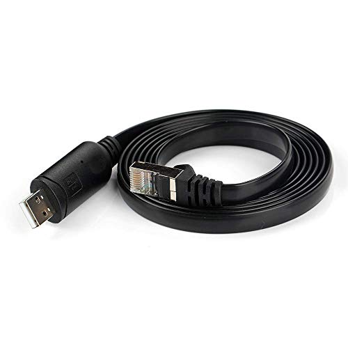 OIKWAN USB Console Cable 6 FT USB to RJ45 Serial Adapter Compatible with Router/Switch of Cisco Black