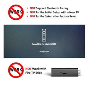 Primote Remote for Insignia Fire/Smart TV for Toshiba Fire TV - TV/Soundbar Volume Control -Support Learning IR Devices [No Voice Search, NOT for Fire Stick]