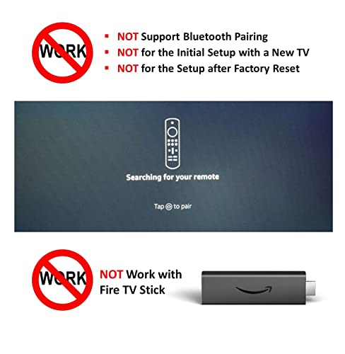 Primote Remote for Insignia Fire/Smart TV for Toshiba Fire TV - TV/Soundbar Volume Control -Support Learning IR Devices [No Voice Search, NOT for Fire Stick]