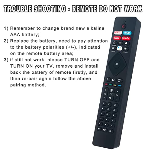 New RF402A-V14 Voice Remote Control Replacement for Philips Android TV 43PFL5604/F7 43PFL5704/F7 50PFL5604/F7 50PFL5704/F7 55PFL5604/F7 55PFL5704/F7 65PFL5604/F7 65PFL5704/F7 75PFL5704/F7