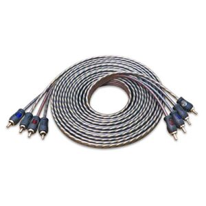 recoil rci417 100% oxygen free copper 17ft 4 channel rca audio cable twisted pair with noise reduction
