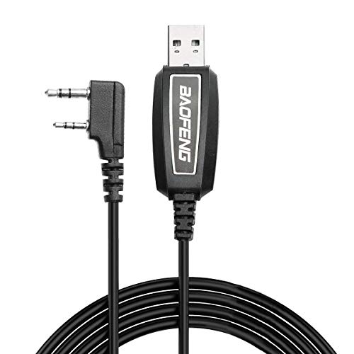 Baofeng USB Programming Cable PL2303 Support Chirp for Baofeng UV-5R(All),BF-F8HP, BF-888S,UV82HP,UV-82(All),UV-S9Plus GM-15Pro BF-H6 Handheld ham Radio transceiver Ham Two Way Radio with Driver