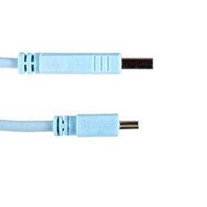 RW RoutersWholesale USB 2.0 Console Cable Compatible/Replacement for Cisco A-Male to Mini-B Cord - 6 Feet (1.8 Meters)