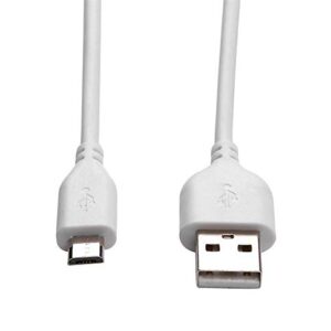 Smays 2-Pack 25ft USB to Micro USB Extension Power Cable Compatible for Wyze Cam, Oculus Go, Yi Home Camera, Kasa Cam Security Camera, White