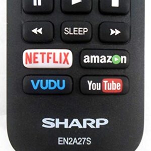 Original Sharp EN2A27S TV Remote Control For Sharp Smart LCD HDTV Televisions (Renewed)