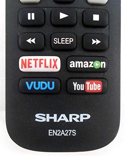 Original Sharp EN2A27S TV Remote Control For Sharp Smart LCD HDTV Televisions (Renewed)