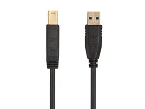 monoprice usb 3.0 type-a to type-b cable – 3 feet – black | compatible with monitor, scanner, hard disk drive, usb hub, printers – select series
