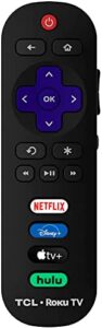 amtone rc280 oem replacement universal tv remote control compatible with all tcl roku tvs. 【only works with roku tvs, not for roku stick and roku box】 (netflix/disney/appletv/hulu)