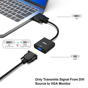 Active DVI-D to VGA Adapter, Benfei DVI-D 24+1 to VGA Male to Female Adapter