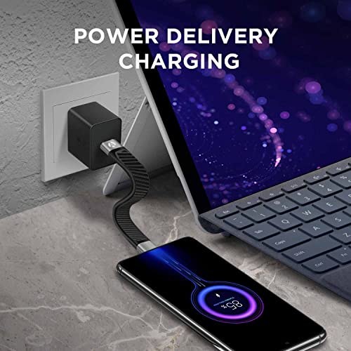 Afterplug Short USB-C to USB C Cable [13cm 5 inch], 100W 5A PD Fast Charging, 20Gbps 3.2 Gen 2x2 for MacBook, iPad Pro, Surface, Chromebook, Samsung S20, Nintendo Switch, External SSD, Power Bank