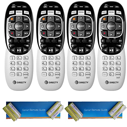 Lot of 4 DirecTV RC73 remote controls for Genie HR34 HR44 all HD DirecTV brand receivers