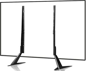 universal tv stand, metal tv legs for 22-65 inch lcd/led/oled/plasma flat&curved screen tv height adjustment with vesa 75x75mm to 800x400mm max ml1760