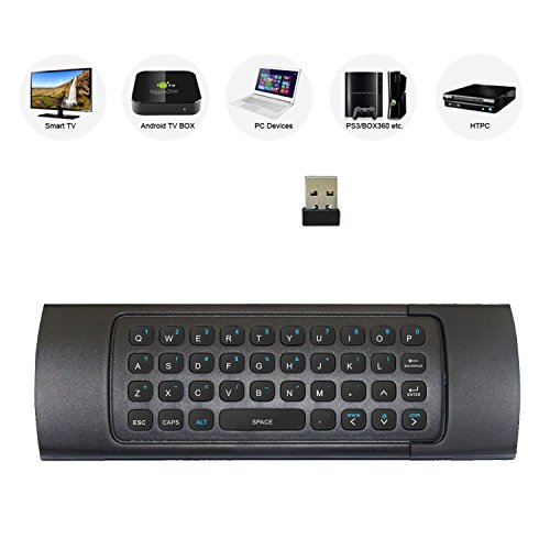 Rii MX3 Multifunction 2.4G Fly Mouse Mini Wireless Keyboard & Infrared Remote Control & 3-Gyro + 3-Gsensor for Google Android TV/Box, IPTV, HTPC, Windows, MAC OS, PS3