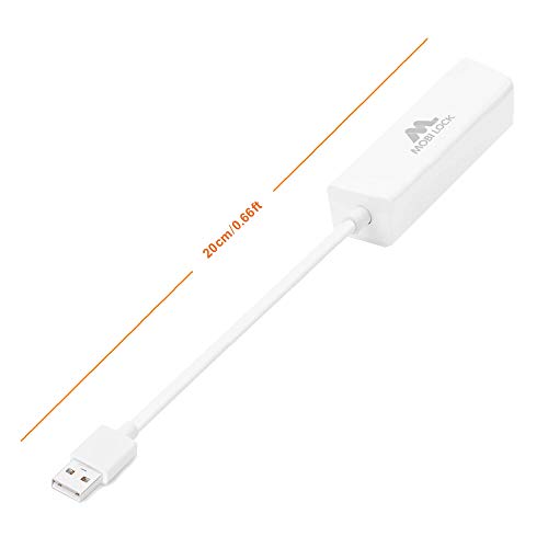 USB Ethernet (LAN) Network Adapter Compatible with Laptop, Computers and All USB 2.0 Compatible Devices Including Windows 11/10/8.1/8 / 7 / Vista/XP by Mobi Lock