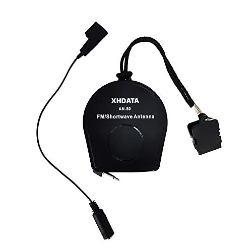 XHDATA AN-80 Shortwave Reel Antenna FM SW External Antenna Whip Antenna to Improve Signal Reception Suitable for FM SW Radio