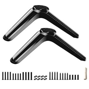 base stand compatible with onn roku tv, universal for onn roku 24″ 32″ 40″ 43″ 50″ tv 100012585 100002458 100005842 100012590 ona43ub19e04 with screws and instruction, easy to install
