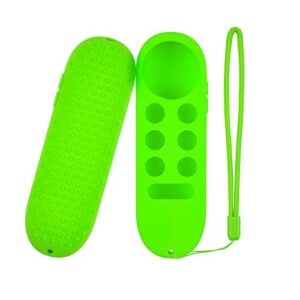 Glow Remote Cover Replacement for Chromecast with Google TV, Silicone Skin with Lanyard (Lime Green)