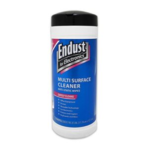 endust for electronics multi-surface anti-static wipes (259000), 70-count, one color (end259000)