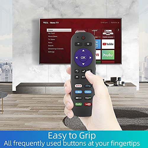 Gvirtue Universal Remote Control Applicable for TCL Roku TV Remote All TCL Roku Smart LED QLED TVs