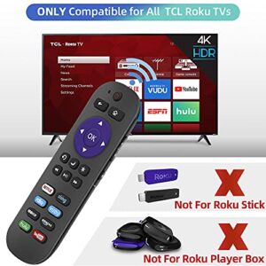 Gvirtue Universal Remote Control Applicable for TCL Roku TV Remote All TCL Roku Smart LED QLED TVs