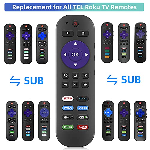 Gvirtue Universal Remote Control Applicable for TCL Roku TV Remote All TCL Roku Smart LED QLED TVs