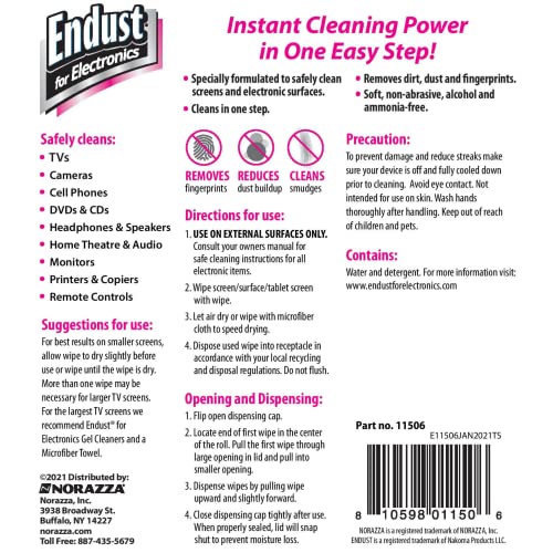 Endust for Electronics Screen Cleaner Spray, Electronic Anti-Static Cleaning Gel and Dusting Pump Multi-Surface Spray, For Plasma, LCD, Tablet, and Computer Screens, Monitor and Keyboard, Phone(11414)