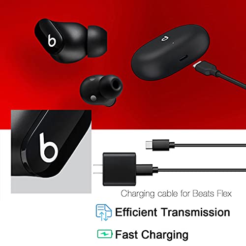 USB C Charger Adapter Block Cable [5Ft/18W] for Beats Studio Buds, Beats Fit Pro/X Kim, Beats Flex Wireless Earbuds Earphones Charging Case Cord