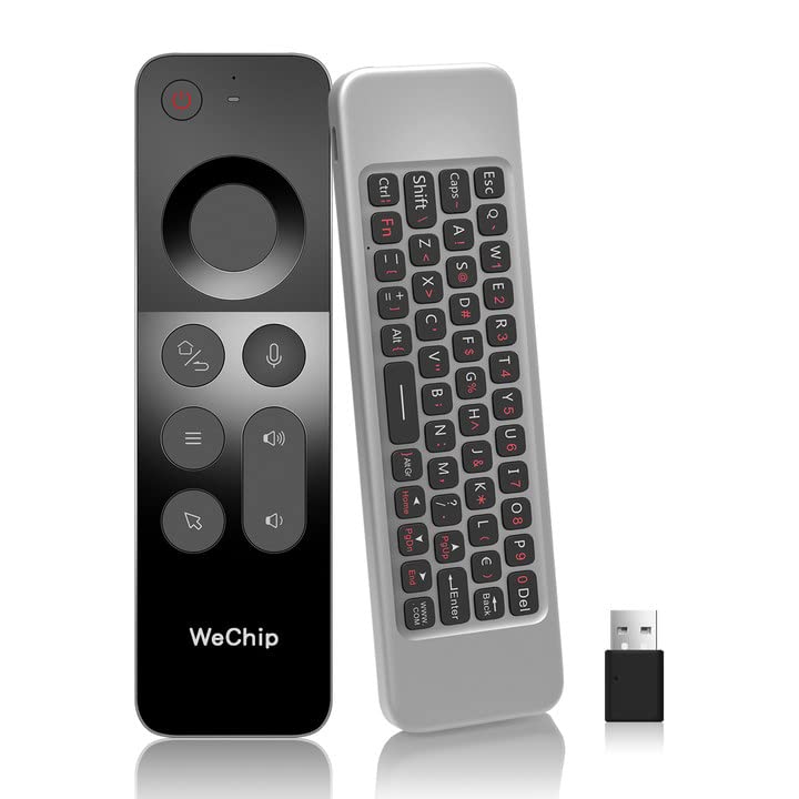 WeChip W3 Air Mouse 4-in-1 W3 Voice Remote 2.4g Wireless Remote Control for Nvidia Shield/Android Tv Box/PC/Projector/HTPC/All-in-one PC