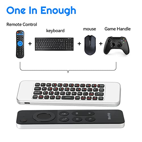 WeChip W3 Air Mouse 4-in-1 W3 Voice Remote 2.4g Wireless Remote Control for Nvidia Shield/Android Tv Box/PC/Projector/HTPC/All-in-one PC