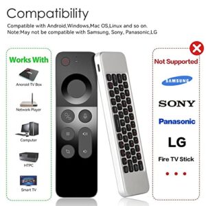 WeChip W3 Air Mouse 4-in-1 W3 Voice Remote 2.4g Wireless Remote Control for Nvidia Shield/Android Tv Box/PC/Projector/HTPC/All-in-one PC