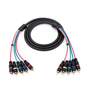 hd retrovision ypbpr component video male-to-male rca cable (6 feet)
