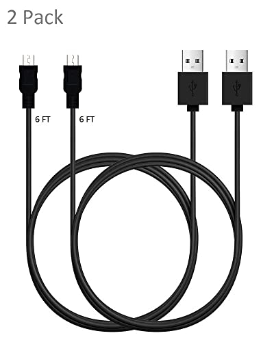 MYFON Micro USB Cable, 2 Pack [6FT, 6FT], Fast Charging Cable, High Speed Android Charging Cable, Android Phone Cable for Samsung Galaxy S7 Edge S6 S5 and More, Trustable