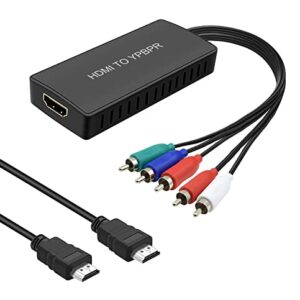 RuiPuo HDMI to Component Converter HDMI to YPbPr Adapter Converter 1080P HDMI to RGB Converter for PC, Xbox, PS3, Roku, DVD Players