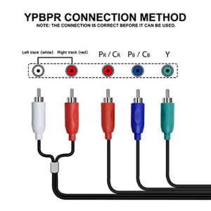 RuiPuo HDMI to Component Converter HDMI to YPbPr Adapter Converter 1080P HDMI to RGB Converter for PC, Xbox, PS3, Roku, DVD Players