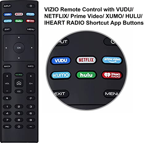 XRT136 Watchfree Remote Control Replacement for All VIZIO LED LCD HD 4K UHD HDR Smart TV