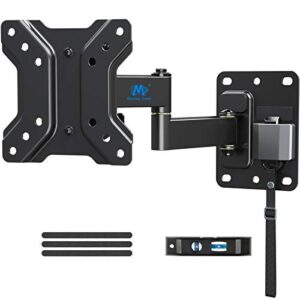 mounting dream lockable rv tv mount for most 10-26 inch flat screen, rv mount tv bracket for camper trailer truck boat, full motion rv tv wall mount quick release lock, vesa 100x100mm, 22 lbs md2209