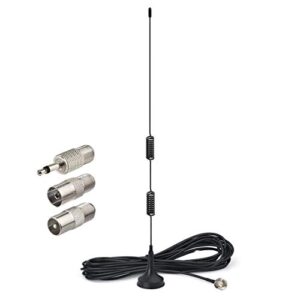 bingfu fm antenna magnetic base fm radio antenna for pioneer onkyo yamaha marantz sherwood indoor digital hd radio fm radio bluetooth home stereo receiver av audio video home theater receiver tuner