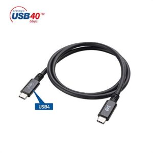 Cable Matters [USB-IF Certified] 40Gbps USB 4 Cable 2.6 ft with 8K Video & 240W Charging, USB4 Cable/USB C Display Cable with PD 3.1 Compatible with Thunderbolt 4, MacBook, XPS, Surface Pro