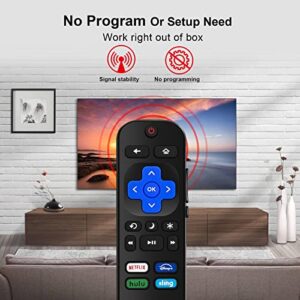 2 PCS Universal Replaced Remote Control for Roku TV,Compatible with TCL Roku/Philips Roku/Insignia Roku/Hisense Roku/Onn Roku/LG Roku/Sharp Roku/Element Roku/Westinghouse Roku Series Smart TVs