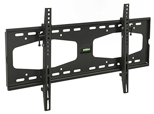 Mount-It! Slim Tilting TV Wall Mount Bracket for 32-55 Inch Samsung, Sony, Vizio, LG, Sharp TVs with Low Profile Design up to VESA 600x400mm, Black