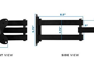 Mount-It! TV Wall Mount, Universal Fit for 19, 20, 24, 27, 32, 34, 37 and 40 Inch TVs and Computer Monitors, Full Motion Tilt and Swivel 14” Extension Arm, VESA 75, 100 Compatible