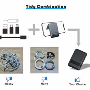 Yinow USB Type C to C Charging and Data Transfer Cable with 3 USB Adapters Combination Set in Credit-Card Size Case